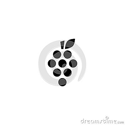 Grapes vector icon Vector Illustration